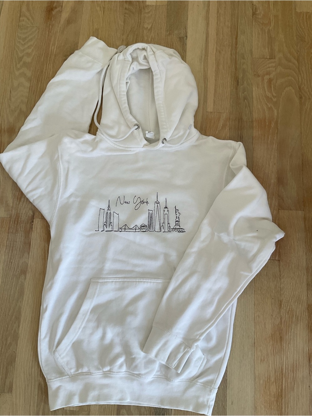 White New York Skyline Hoodie - Unbranded Women's Pullover